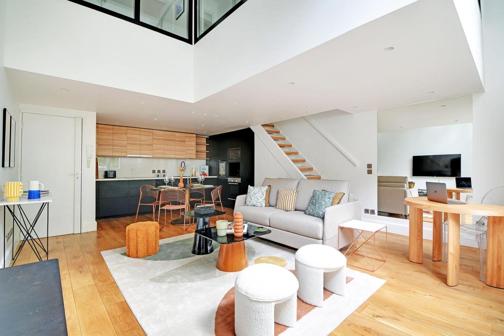 Апартаменты Amazing Loft 2Br - Eiffel Tower Париж Экстерьер фото